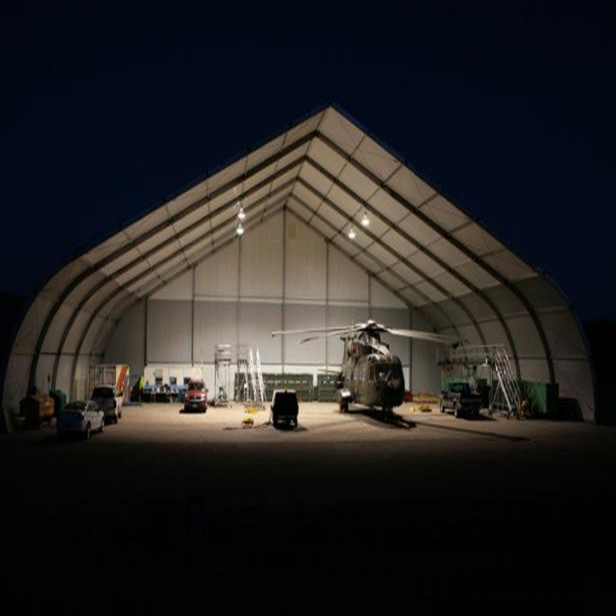 Large Clear Span Curve Tents for Exhibition