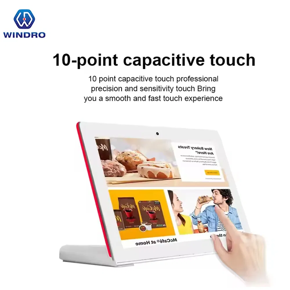 10.1 Inch L Shape Tablet PC Rk3566 Rk3568 Rk3588 Android 11/12/13 Version for Bank/ Restaurant Ordering Tablet PC