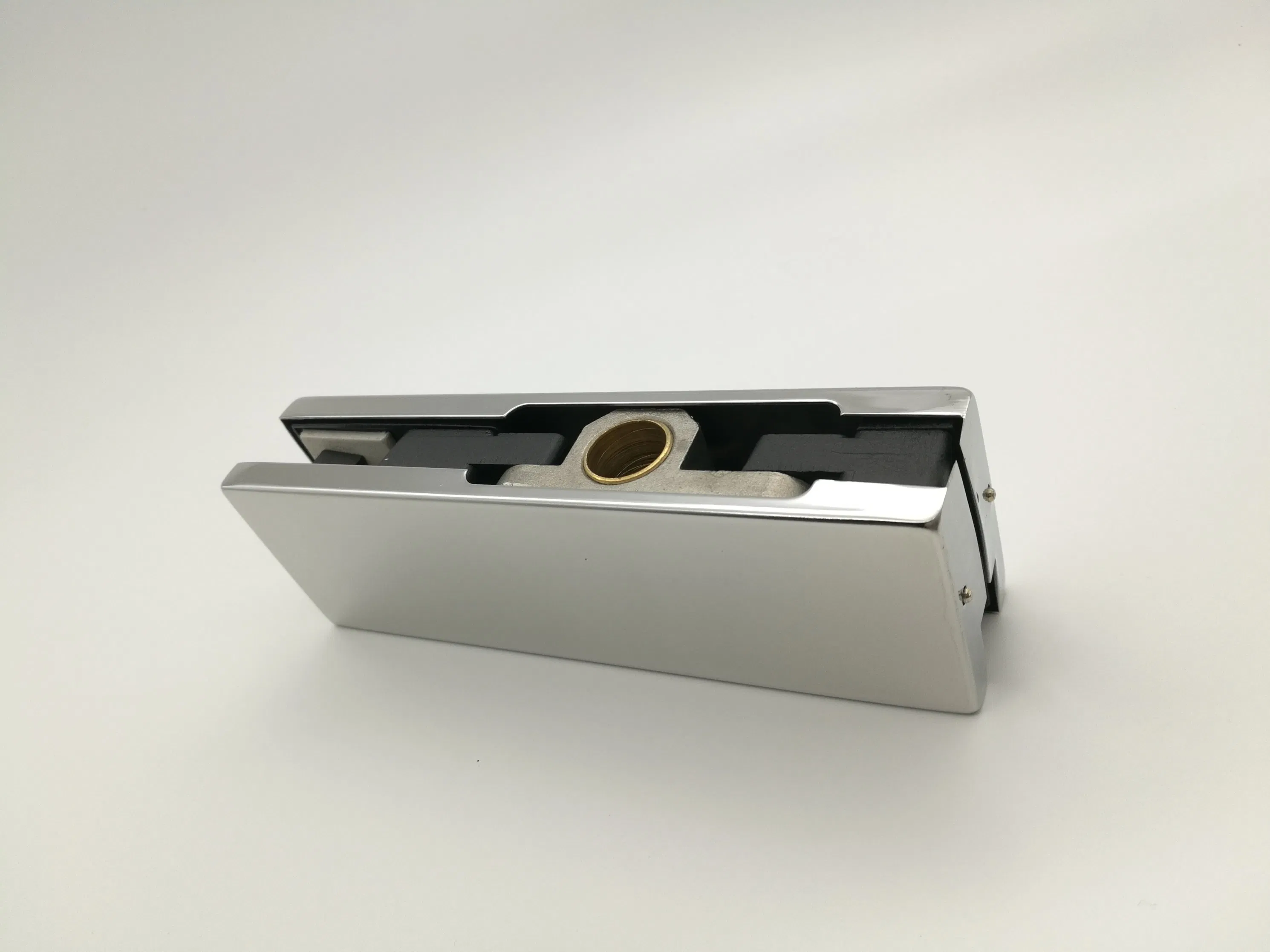 Glass Door Tempered Glass Brass Ring Top Patch Fitting