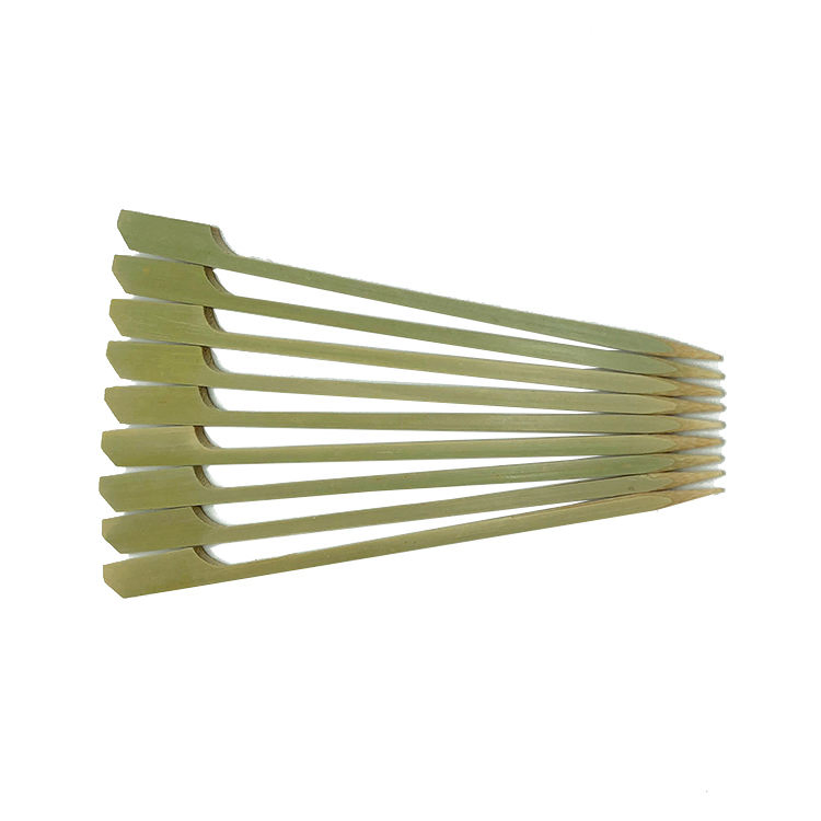 Disposable Personalized Food Bamboo Skewer Flat Bamboo Paddle Sticks