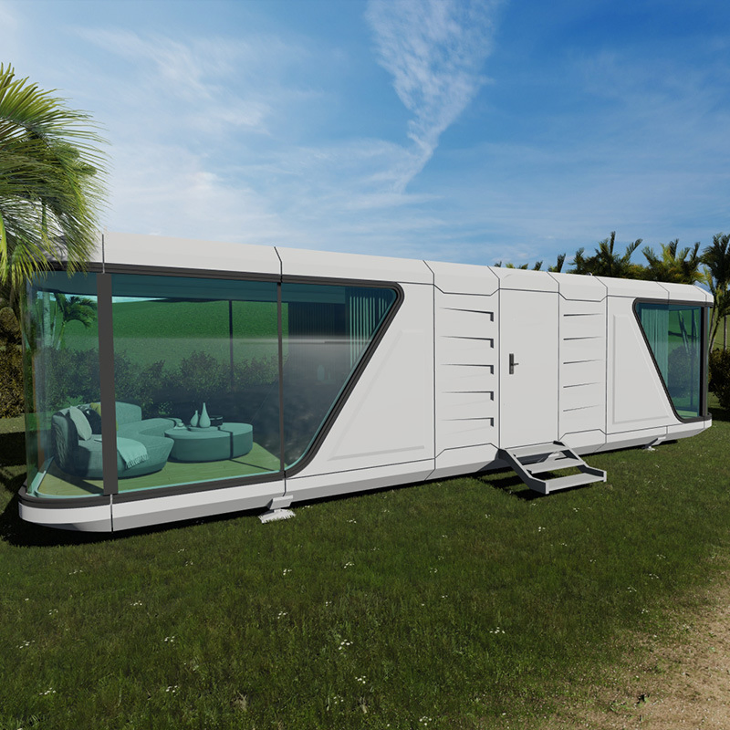 2024 Trending Prefab Tiny Mobile Home Cabin Modern Eco Mini Factory Space Capsule