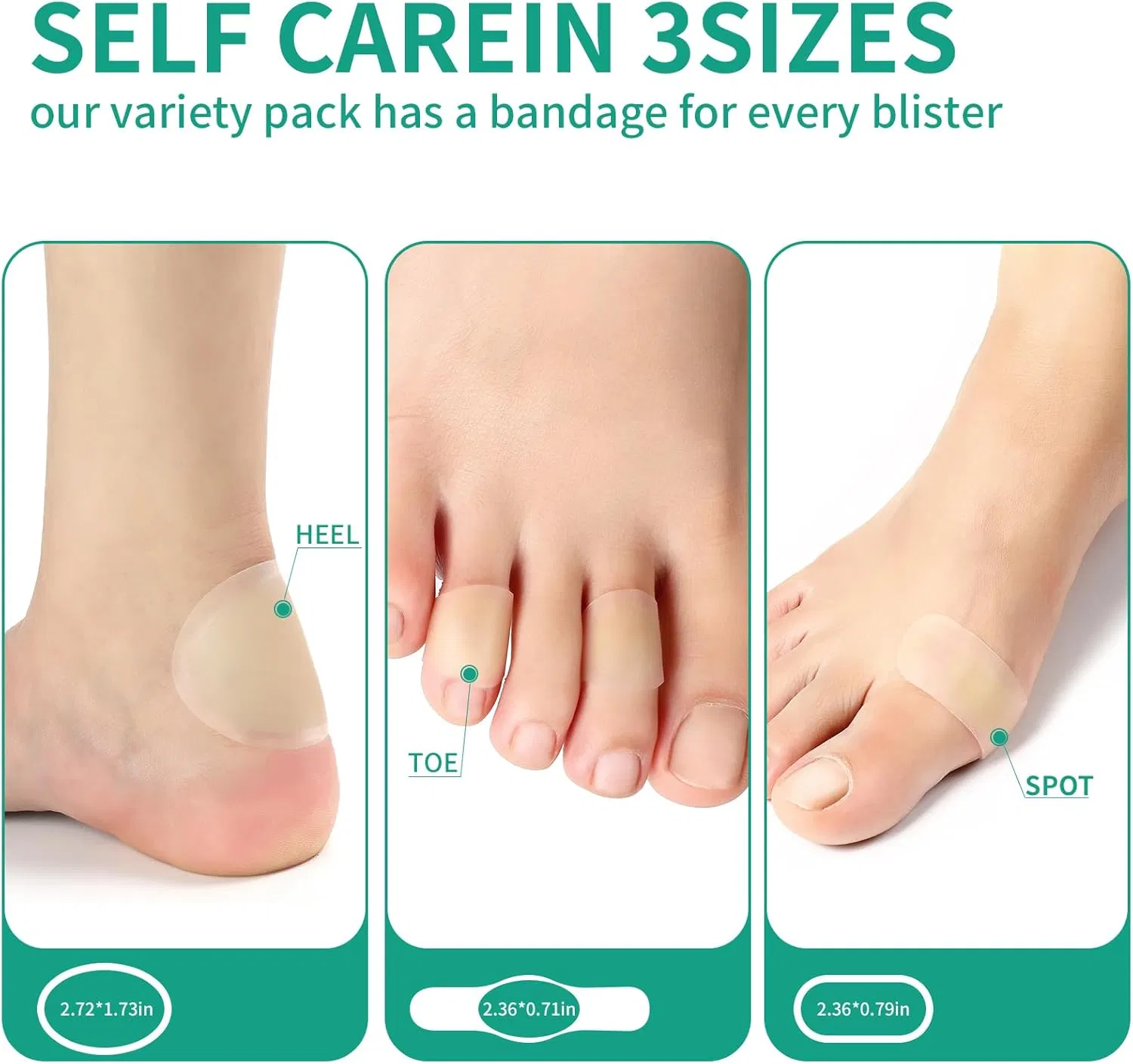 Ultra-Thin Blister Plaster Self-Adhesive Wound Hydrocolloid Dressing for Fingers and Toes