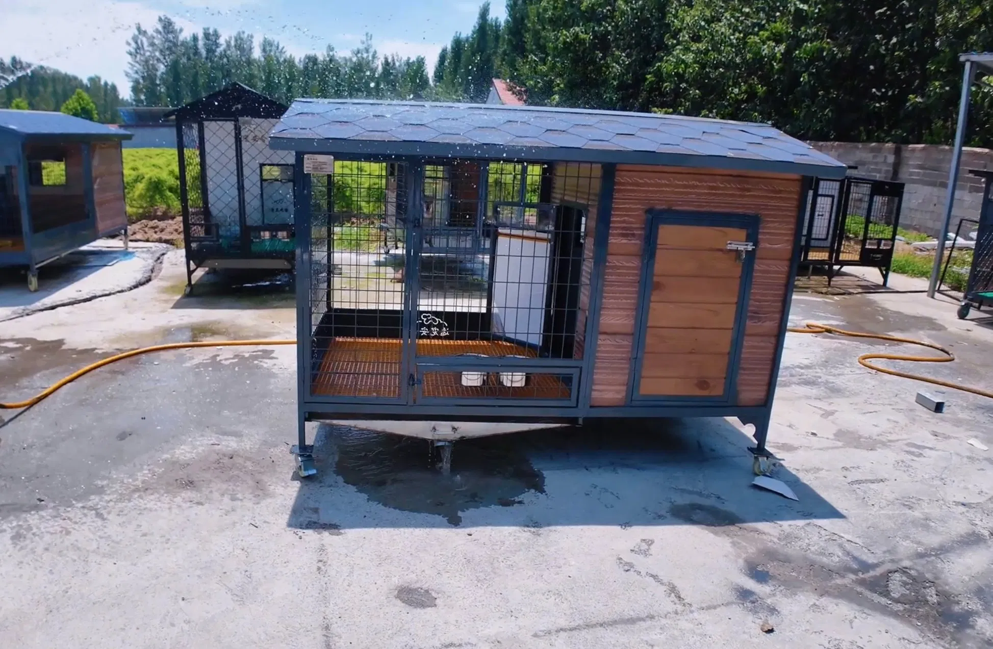 Heavy-Duty Pet House with AC for All-Day Outdoor Comfort