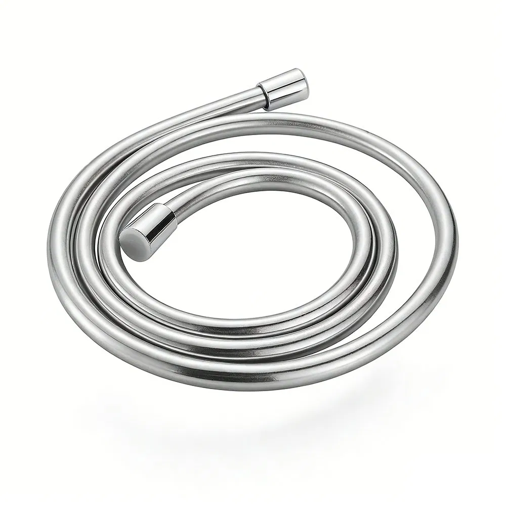 Modern Flexible PVC Shower Hose with Chrome Finish for Stylish Bathrooms