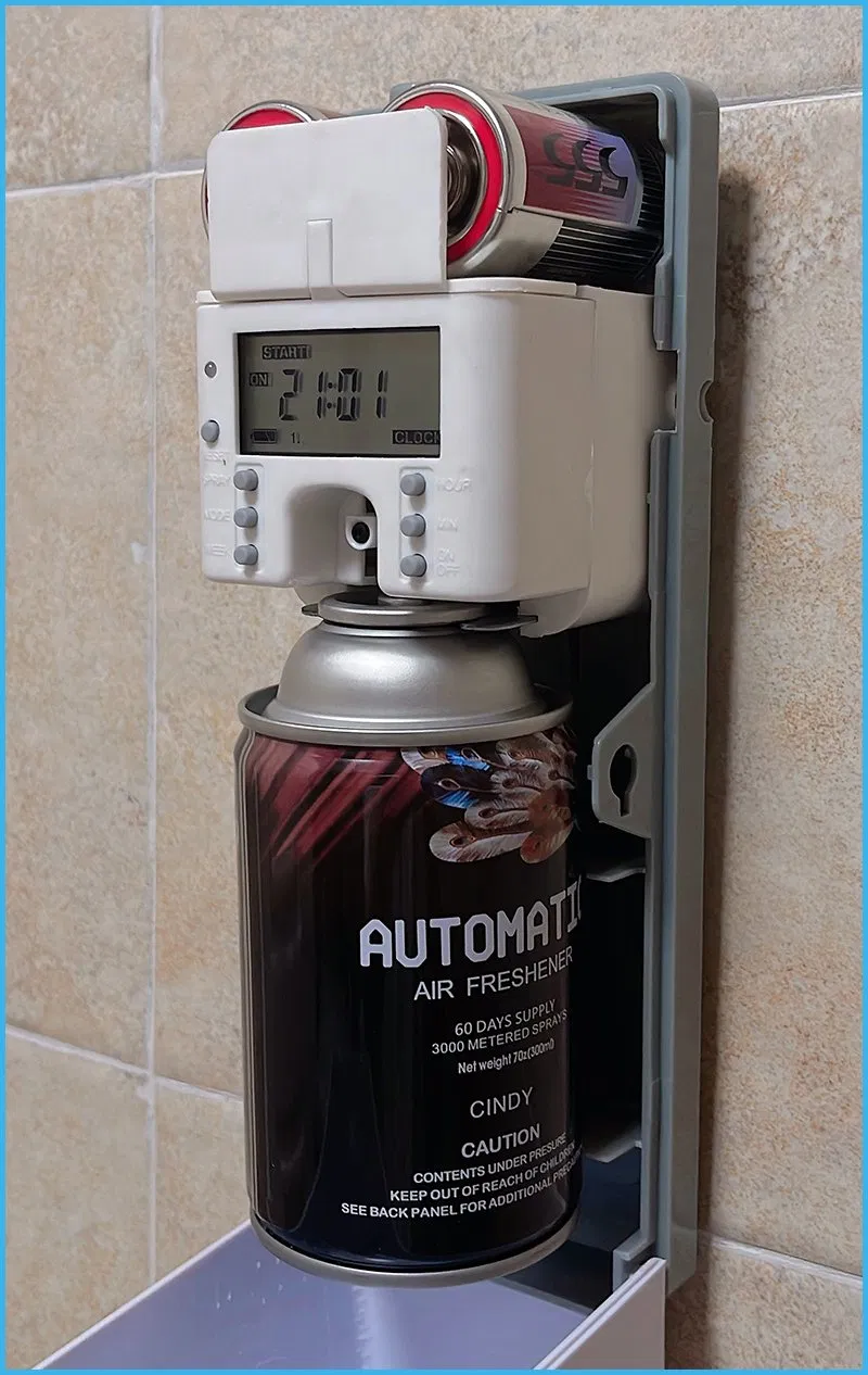 LED/LCD Wall-Mounted Air Freshener Dispenser Automatic Spray Aerosol Dispenser