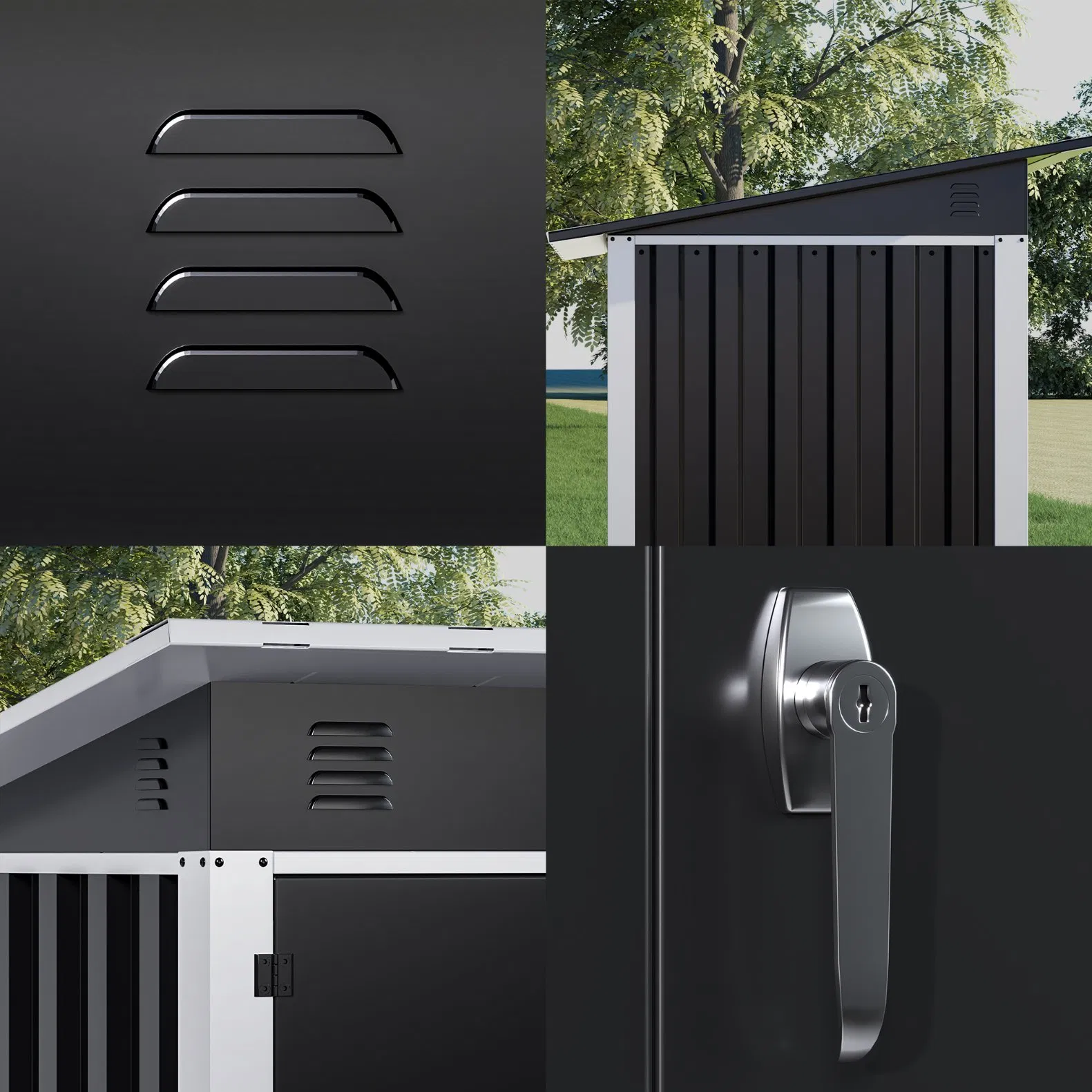 Metal Garden Storage Shed Tool Storage Customization Metal Garden Shed Outdoor Storage Shed Steel House Storage Shed
