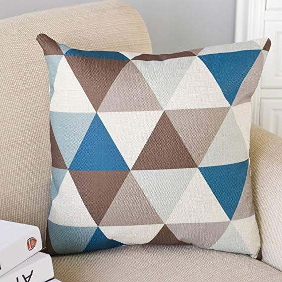 Geometrical Design Check Design Digital Printing Sofa Cushion