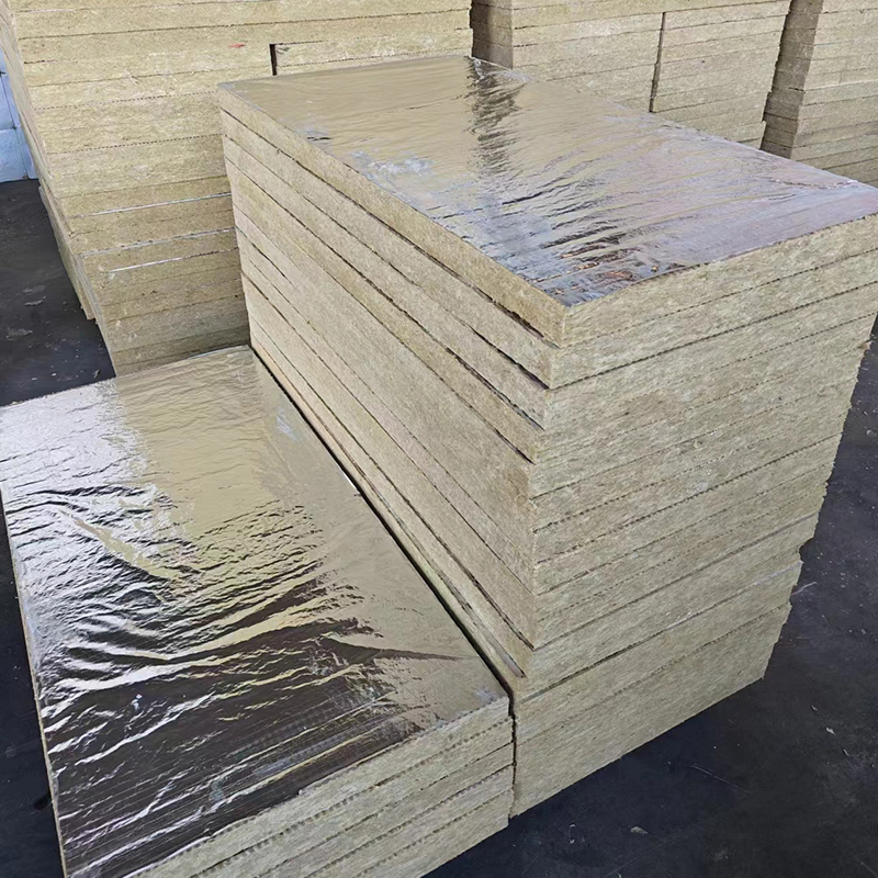 50mm 100mm Fireproof Thermal Insulation Basalt Rock Wool Board for Industrial Furnace and Oven Wal
