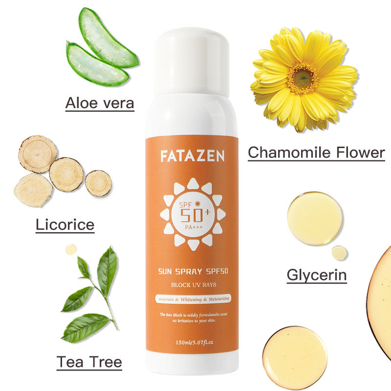 Wholesale Long Lasting Waterproof Sunscreen Spray Protectores Solares Facial Sun Block Moisturizer SPF 50+Anti Sunburn Sunscreen