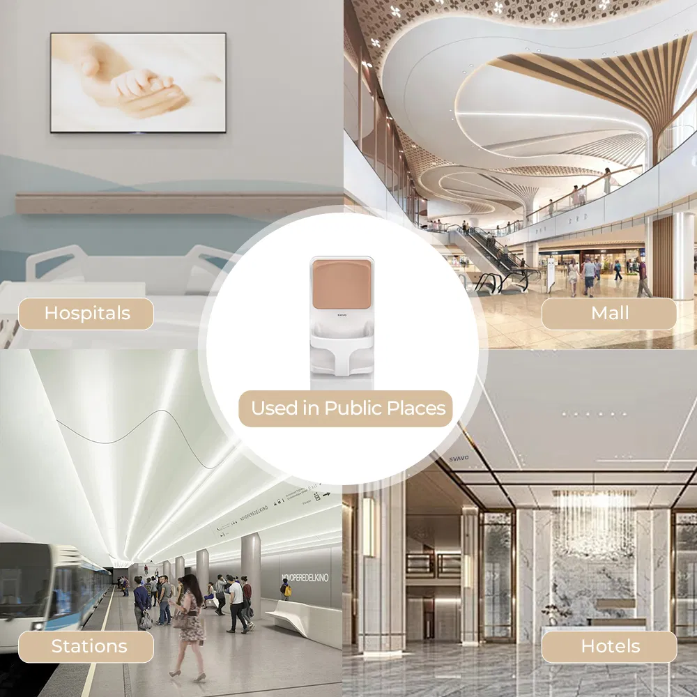 Commercial Baby Protection Chair Wall Mounted Baby Care Seat Baby Safety Chair for Bathroom