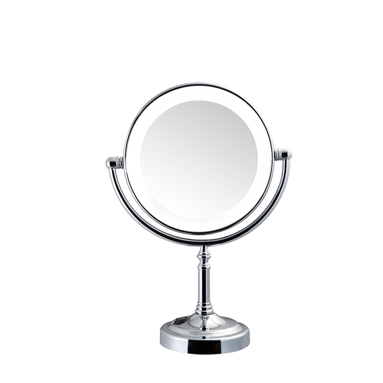 Hot Sale Hotel Double Sided Table Mirror with Light