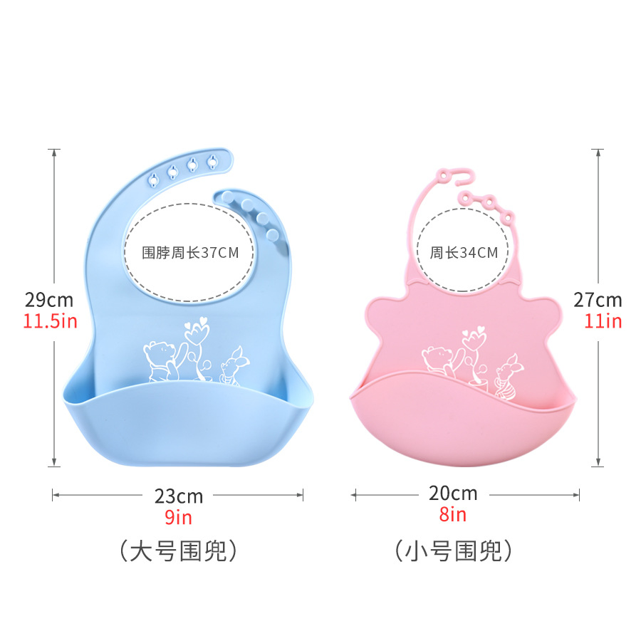 Premium Custom Logo Silicone Baby Bibs for Wholesale