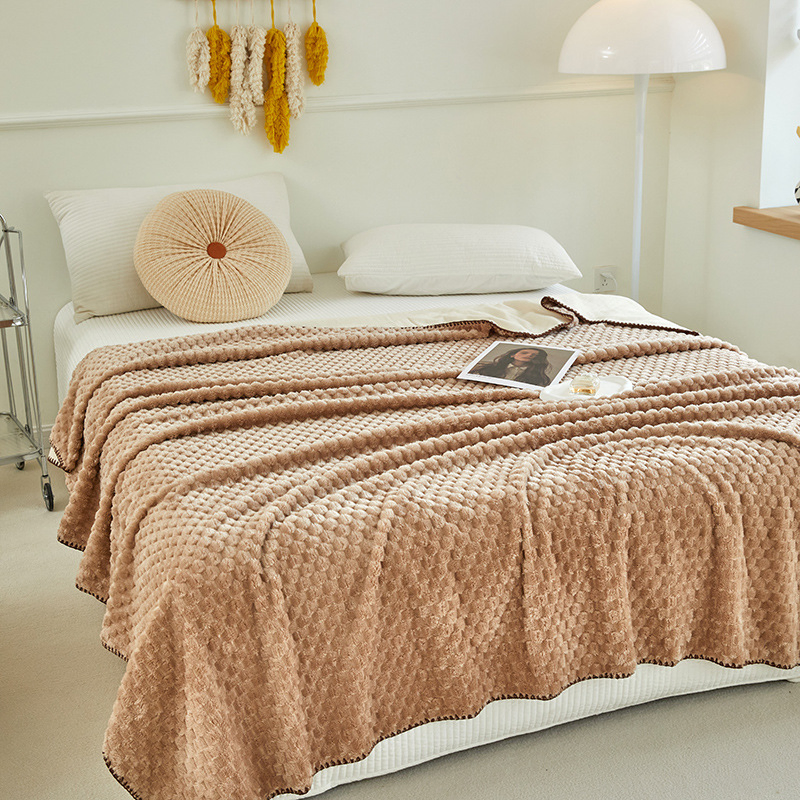 Solid Color Blanket Milk Velvet Winter Super Soft Blanket