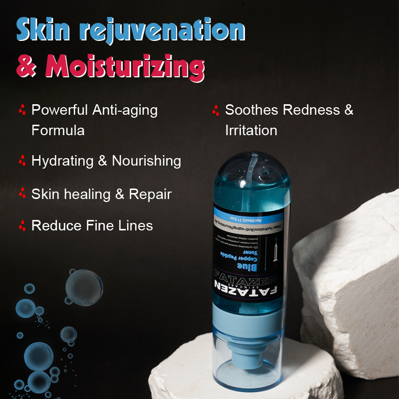Soothes Redness Brightening Nourish Rejuvenate Skin Blue Copper Peptide Facial Toner Spray