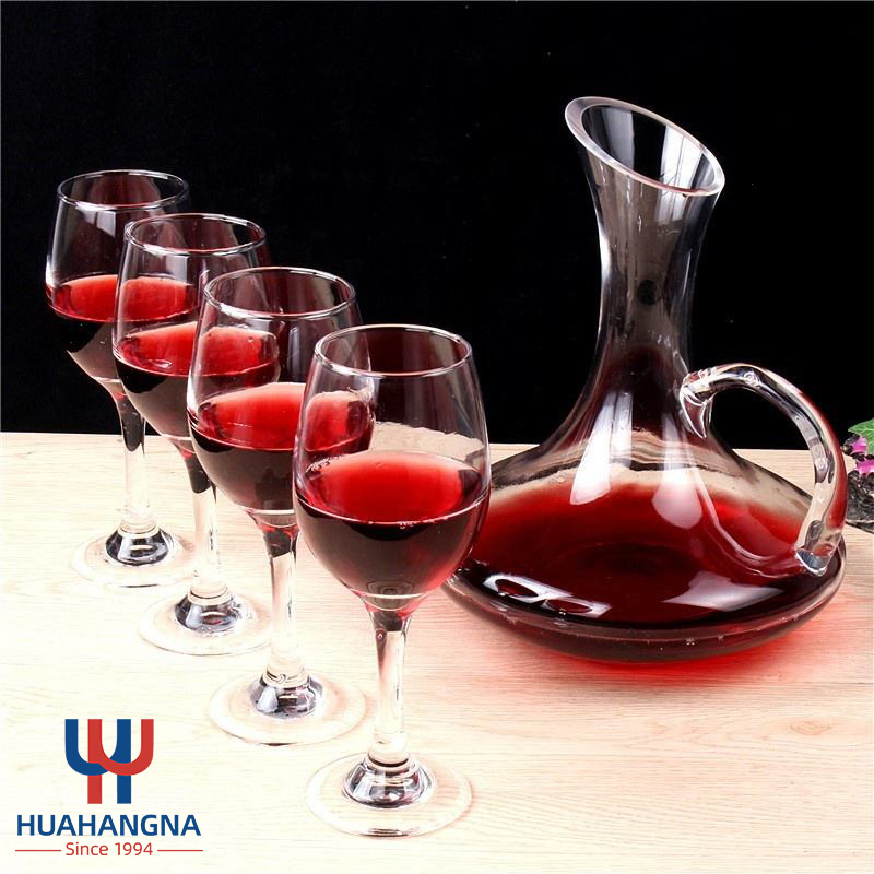 Best Price Lead Free U Shape Red Aerator Winehand Blown Home Bar Purifier Gifts Restaurant Party Glass Decantador De Vino