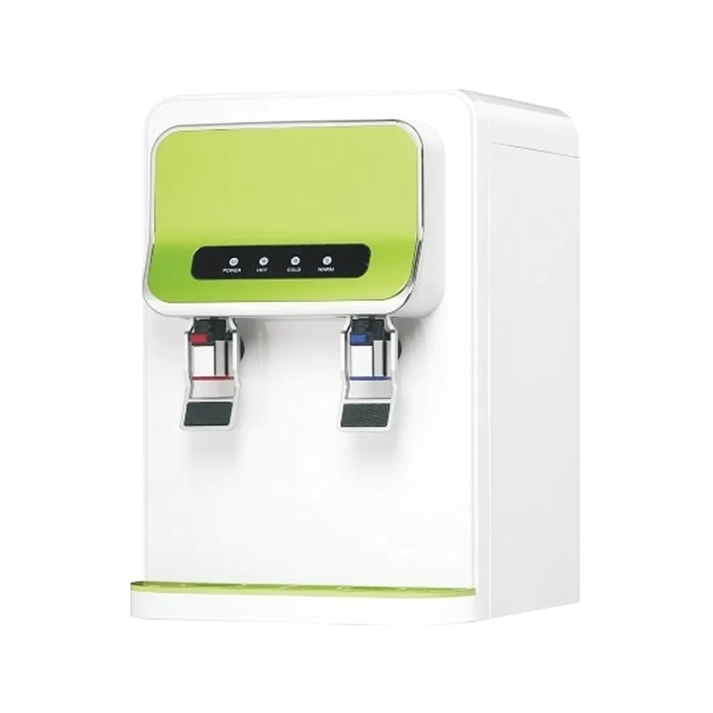 3 Taps Cold Hot Desktop Drinking Water Cooler Dispenser with Electric Compressor Cooling