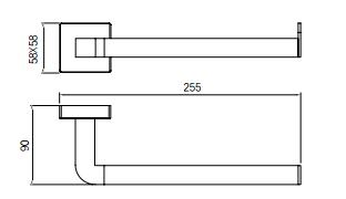 High Quality Stainless Steel Bathroom Bronze Color Towel Ring for Hotel