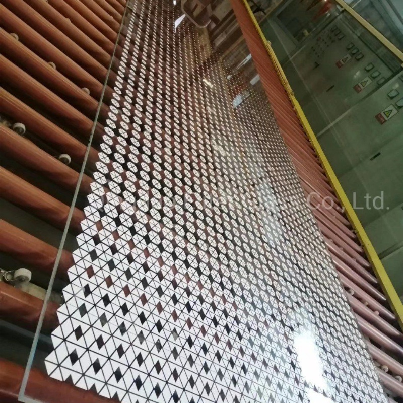 Custom Ultra/Extra/Super Clear/Starphire Silk Screen Printed DOT Painted Toughened Laminated Safety Glass for Partition/Wall/Decoration/ Kitchen