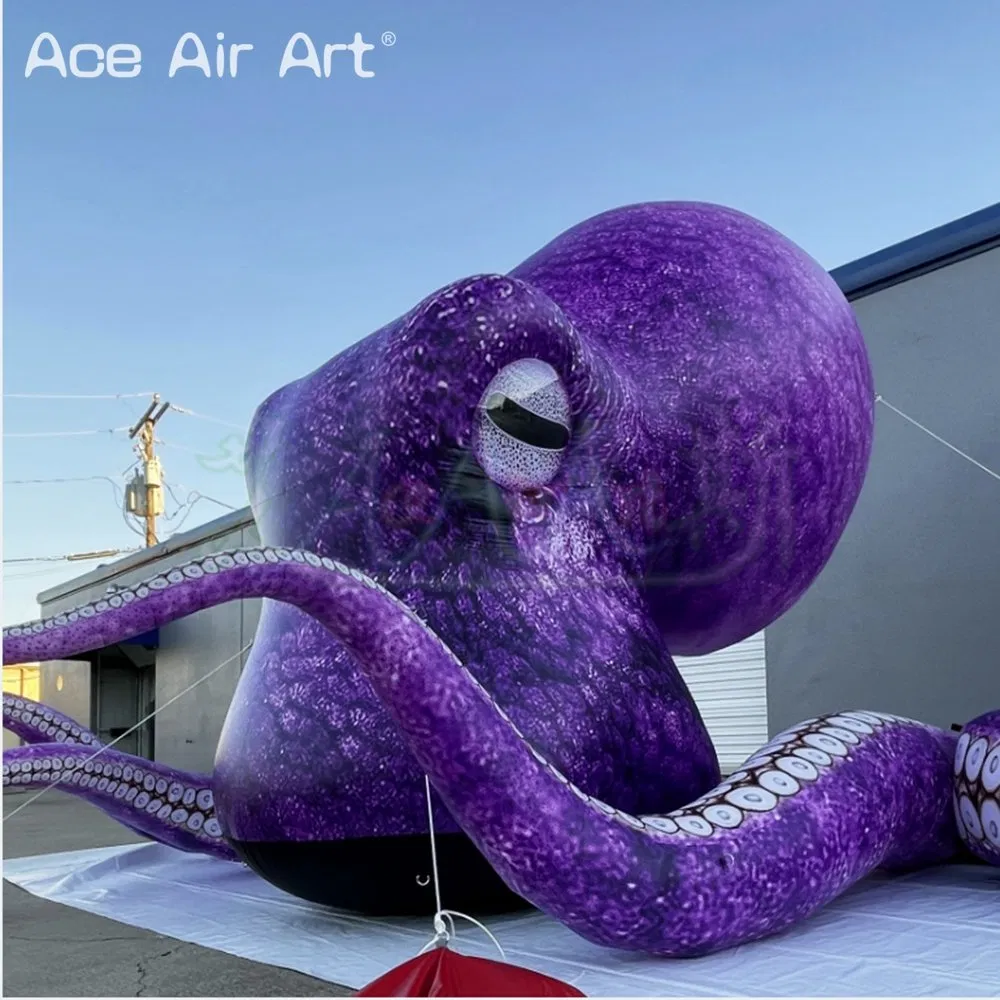 Inflatable Giant Octopus Head Tentacle with Air Blower for Halloween Party Decoration, Advertising