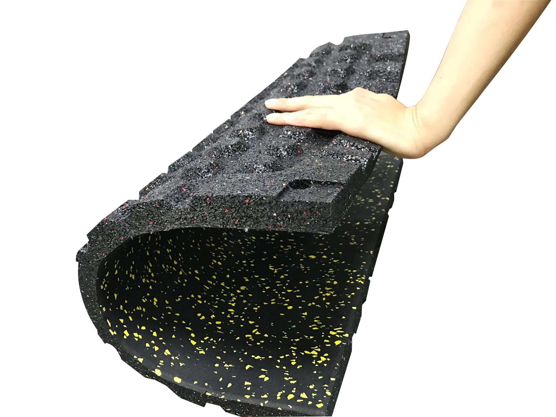 Rubber Tiles Flooring Water-Resistant Anti-Slip Gym Mats Amusement Park Cow Mat Walkway