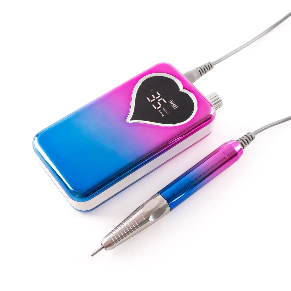 Explosive Gradient Color Portable Nail Polishing Machine Rechargeable Nail Drill 35000 Rpm Electric Nail Removal Nail Tool Nail Machines