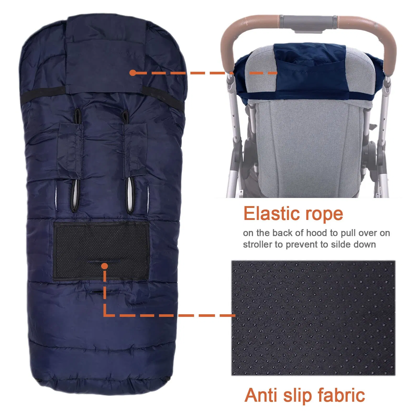Multiple Repurchase Weatherproof Outdoor Toddler Adaptable for Most Strollers Bunting Bag