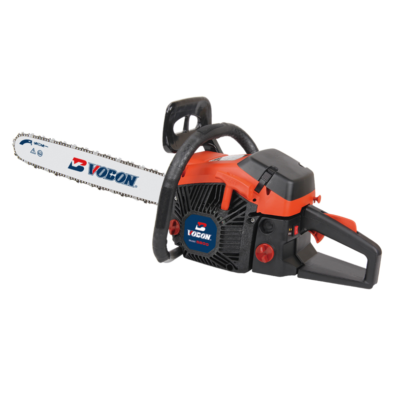 Vobon New Design Gasoline Chain Saw Gasoline Wood Cutting Saw for Cutting Tree in Farm with Efficiency Carburetor 58cc Power
