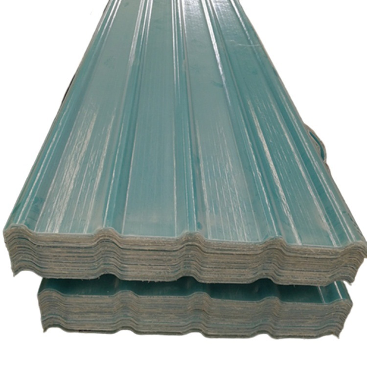 Anti-UV Corrosion Resistant Clear Plastic Roofing FRP Fiberglass Sheet for Skylight