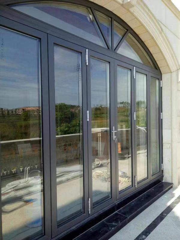 Huge Aluminium Bathroom Frosted Glass Doors