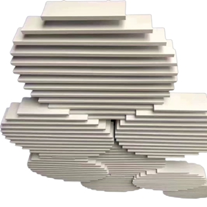 Circle Acoustic Ceiling Fiberglass Wool Baffles Sound Absorbing Ceiling Panels