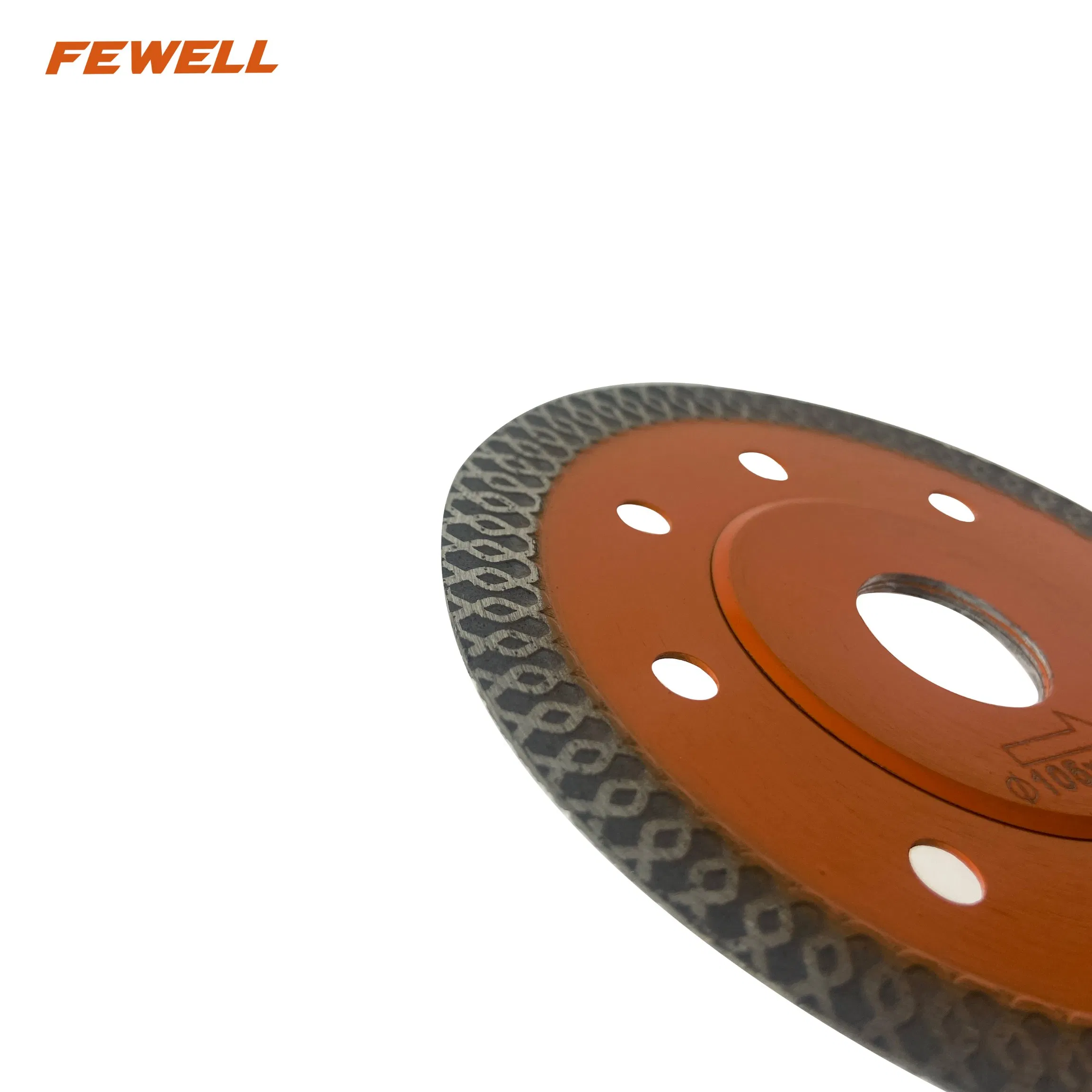 Hot Press 4.5inch 115*10*22.23mm 1.2 Thickness Super Ultra Thin Turbo Diamond Cutting Disc Saw Blade for Ceramic Tile Porcelain