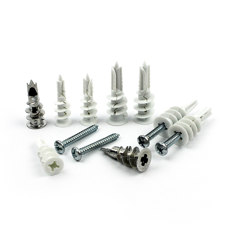 Nylon Self Drilling Drywall Plastic Anchors with Screws