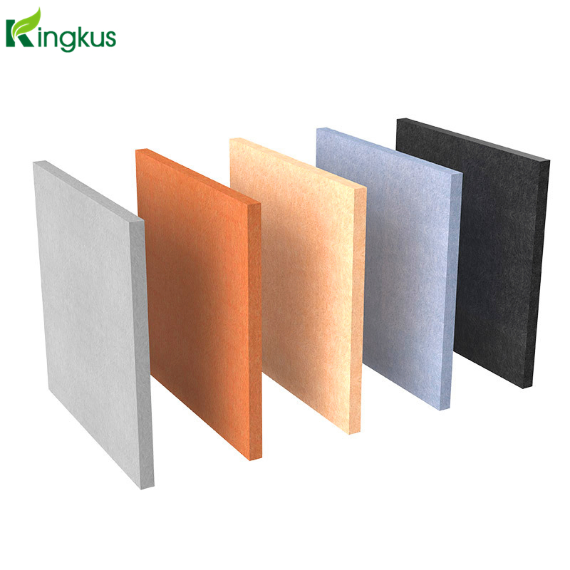 Fire Resistant Polyester Fiber Acoustic Panel / Ceiling Panel