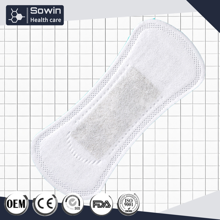 Light Absorbency Fan-Shape Bamboo Thin Panty Liners Sanitary Pads for Women