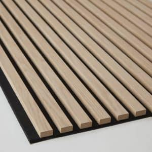 3D Design Wood Slat Wall Oak Walnut Panel Cladding Wood Interior Panels