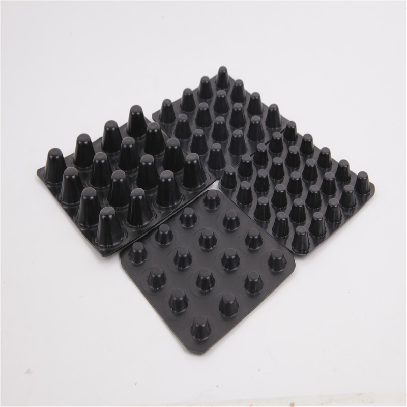 100% Virgin Material Tunnel HDPE LDPE PVC Drainage Board with 10mm Dimple Height