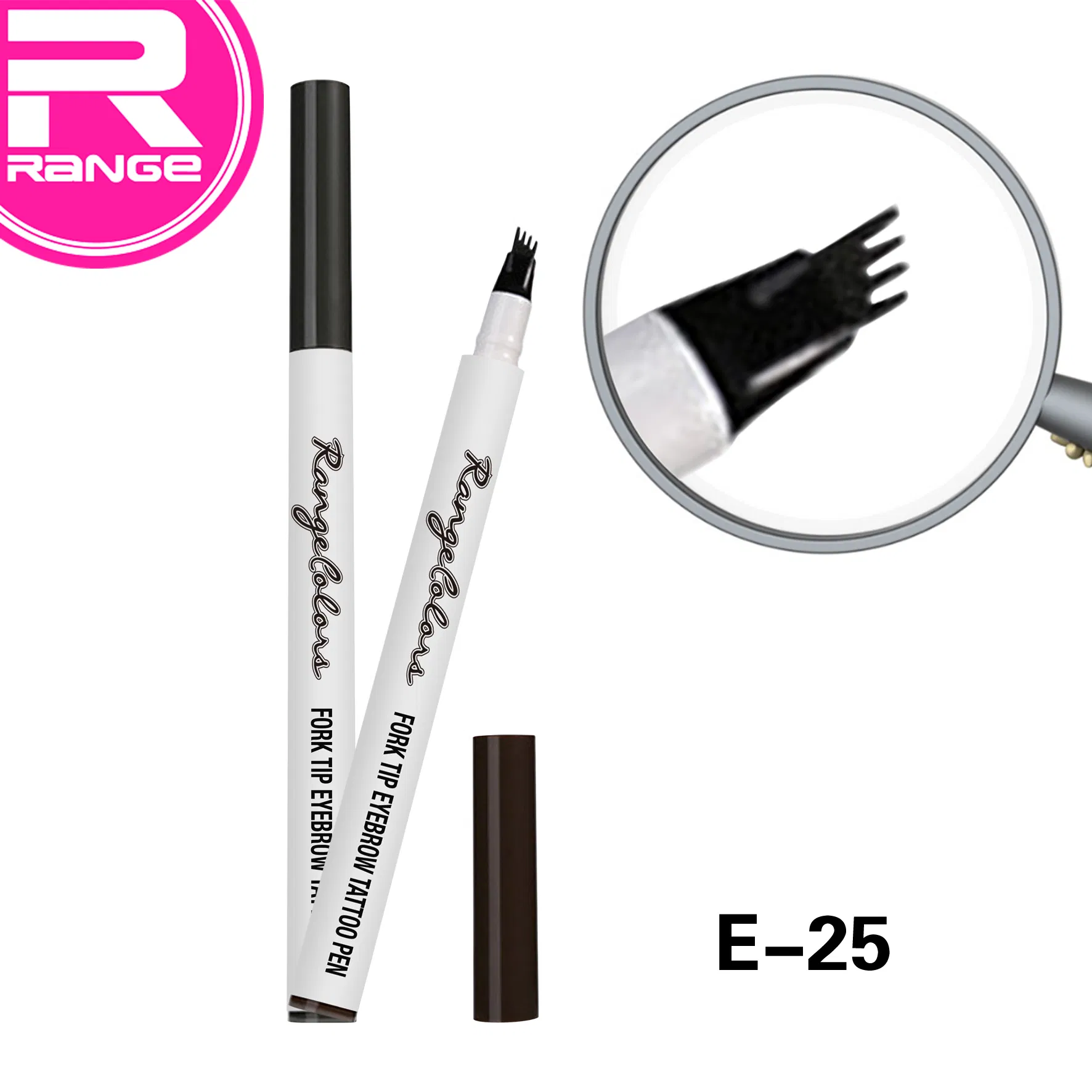 Newest Waterproof Tattoo Eyebrow Ink Cosmetic Pen with Fork Tip Cosmetic Factory