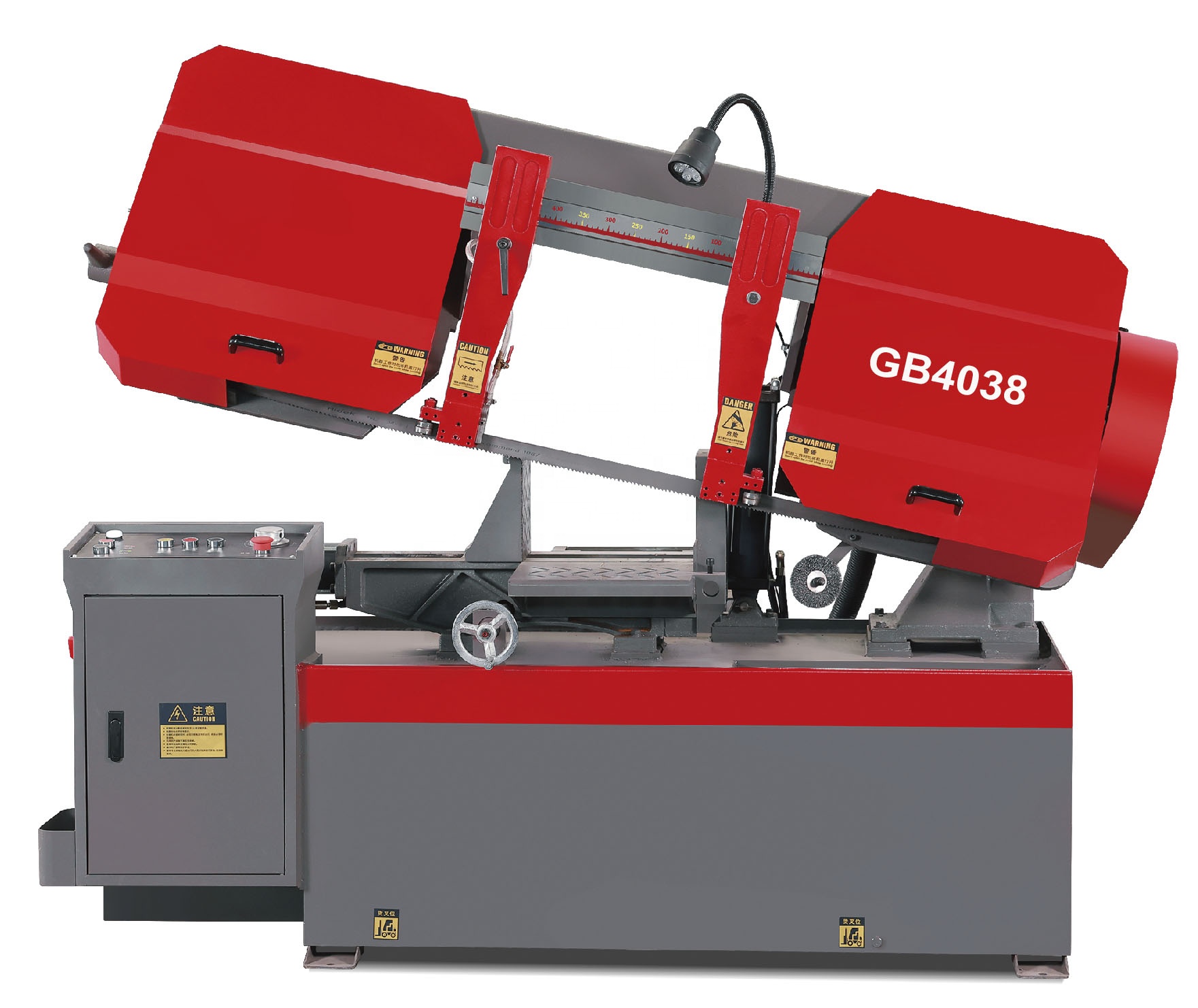 Ленточная пила горизонтальная гидравлический зажим GB-4038