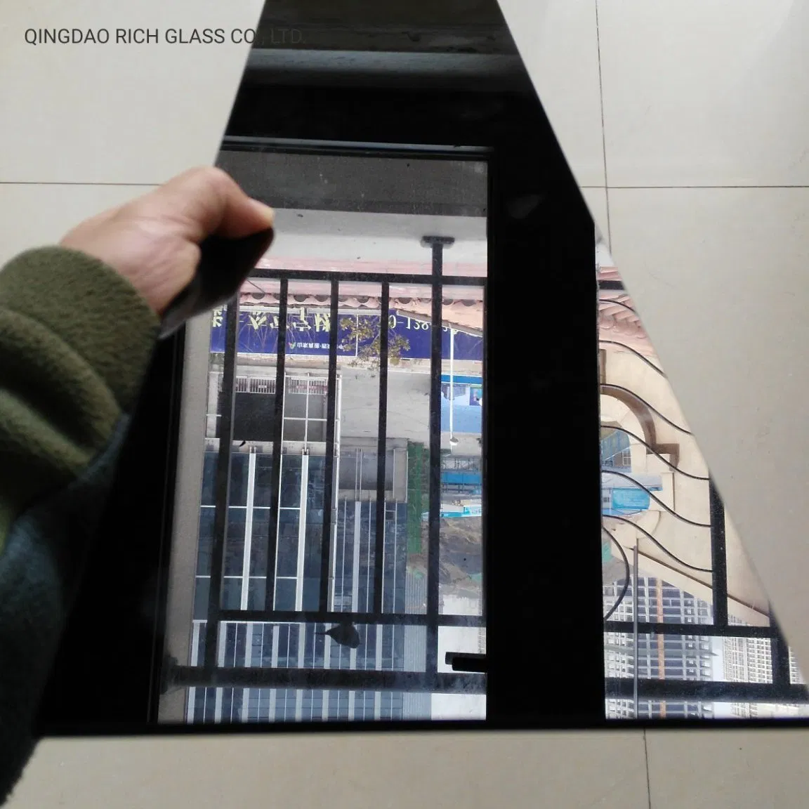 Dark Black Color 4mm 5mm 6mm Ceramics Matte Tempered Ceramic Glass for Kitchen