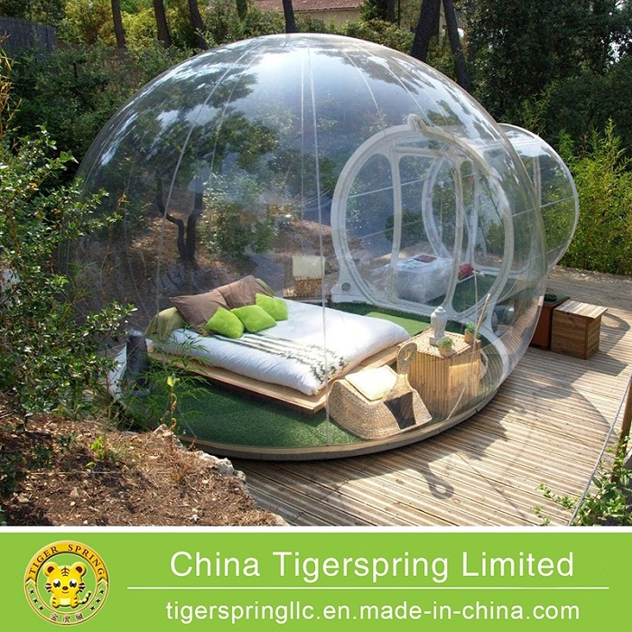 Outdoor Transparent Inflatable Bubble Tent Clear Camping Tent