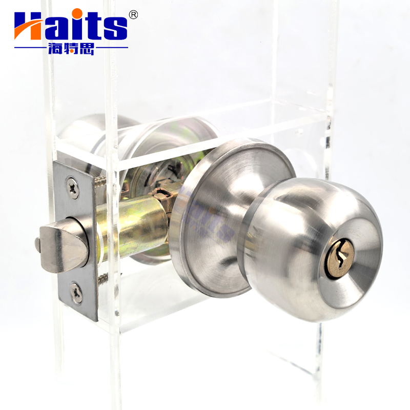 Stainless Steel Door Handle Cylinder Lock Ball Shaped Knob Spherical Door Locks