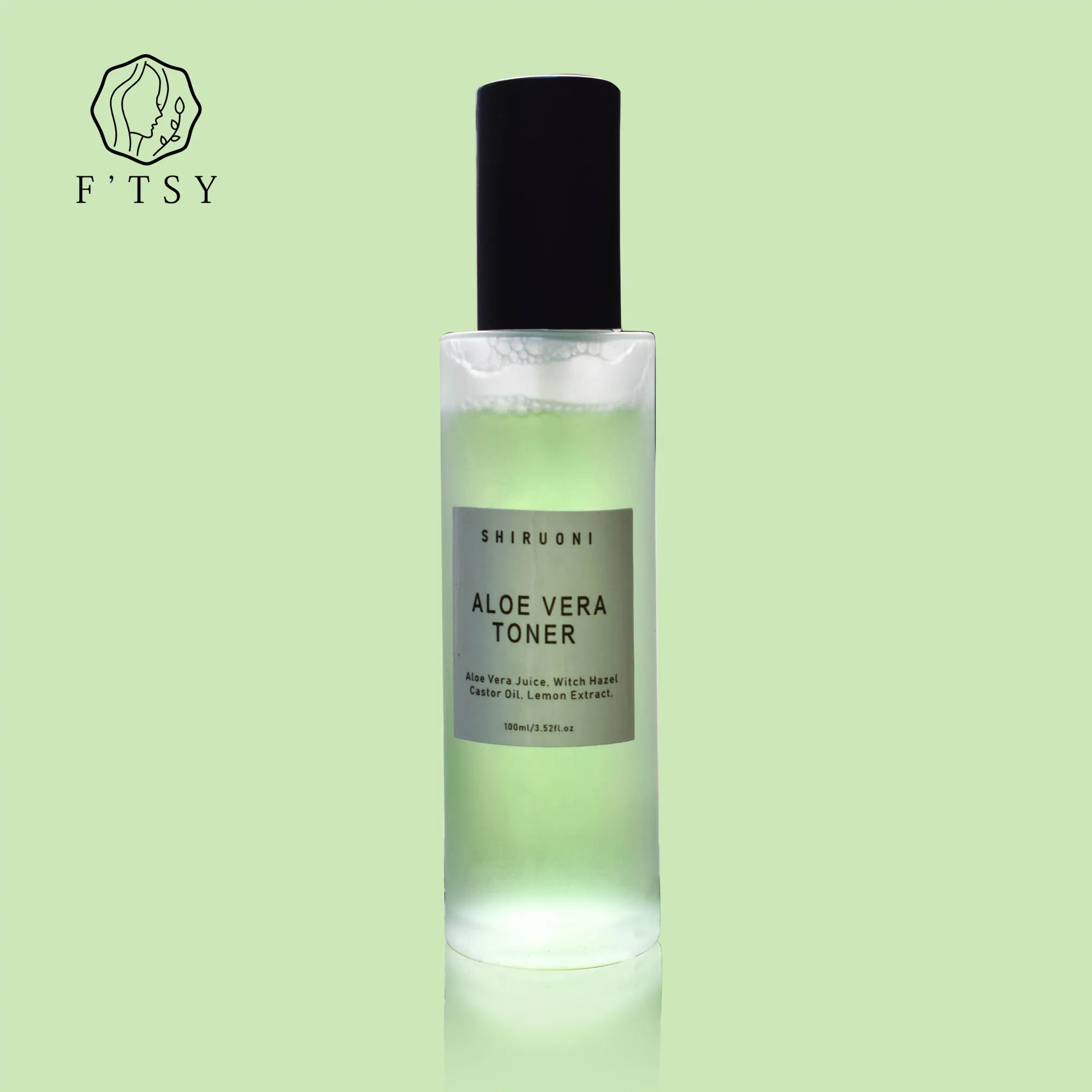 Customized Logo Low MOQ Aloe Vera Moisturizing Brightening and Soothing Face Toner