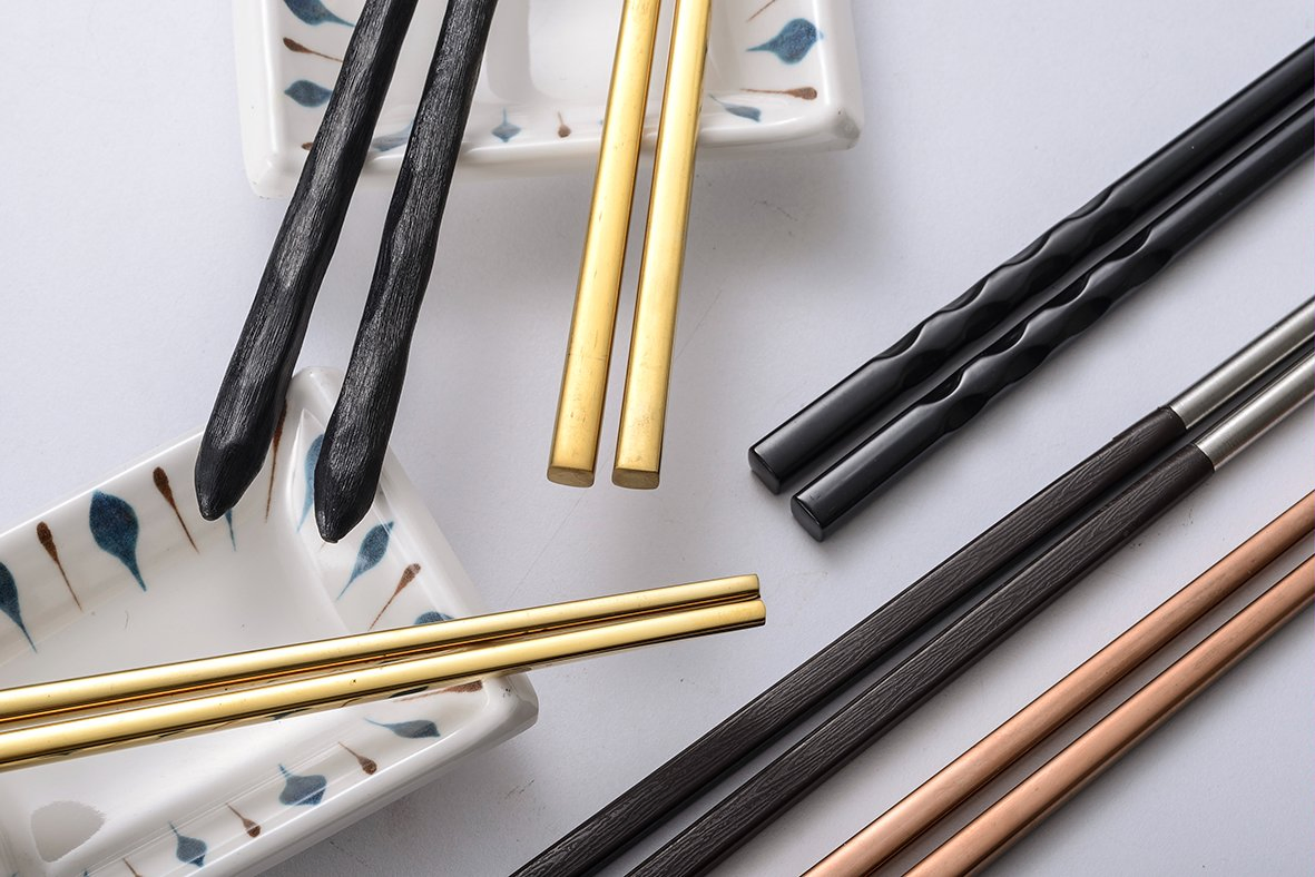 Reusable Melamine Splicing Stainless Steel Chopsticks 9.5 Inch Japanese Korean Chopstick