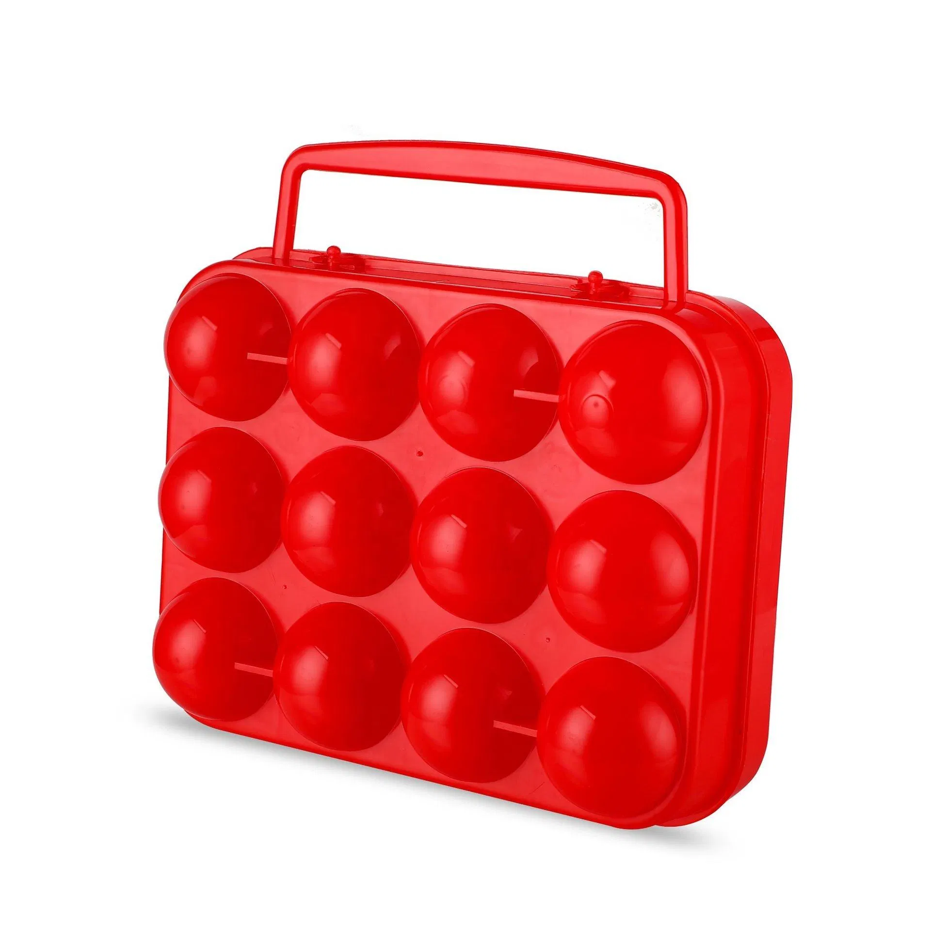 Portable 12-Compartment PP Egg Box Waterproof, Shockproof & Shatter-Resistant for Outdoor Picnics