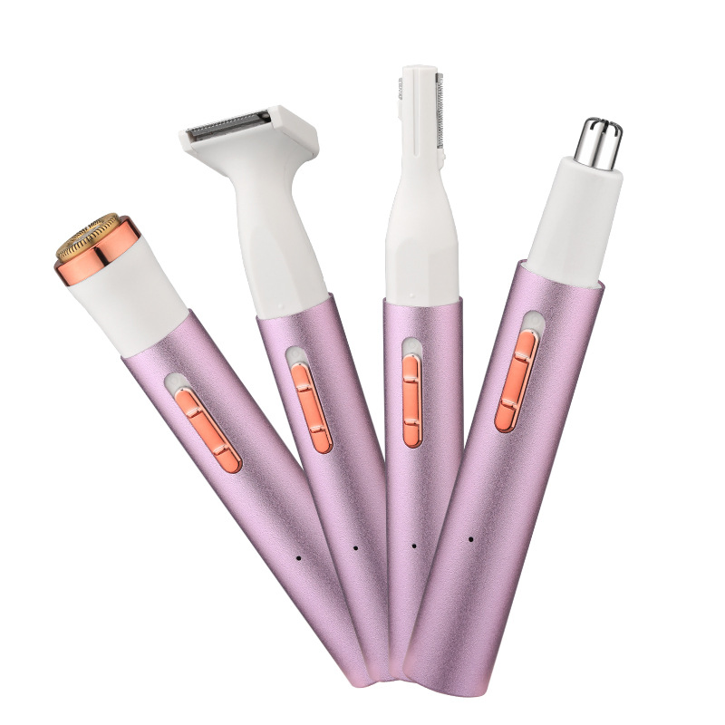 2 in 1 Nose Hair Trimmer Eyebrow Trimmer USB Charging Portable Shaver for Women