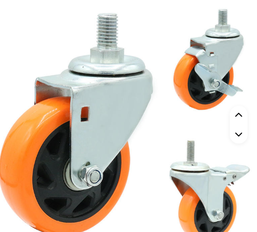 Durable PVC Caster Wheel with Double Bearing for Trolley Cart
