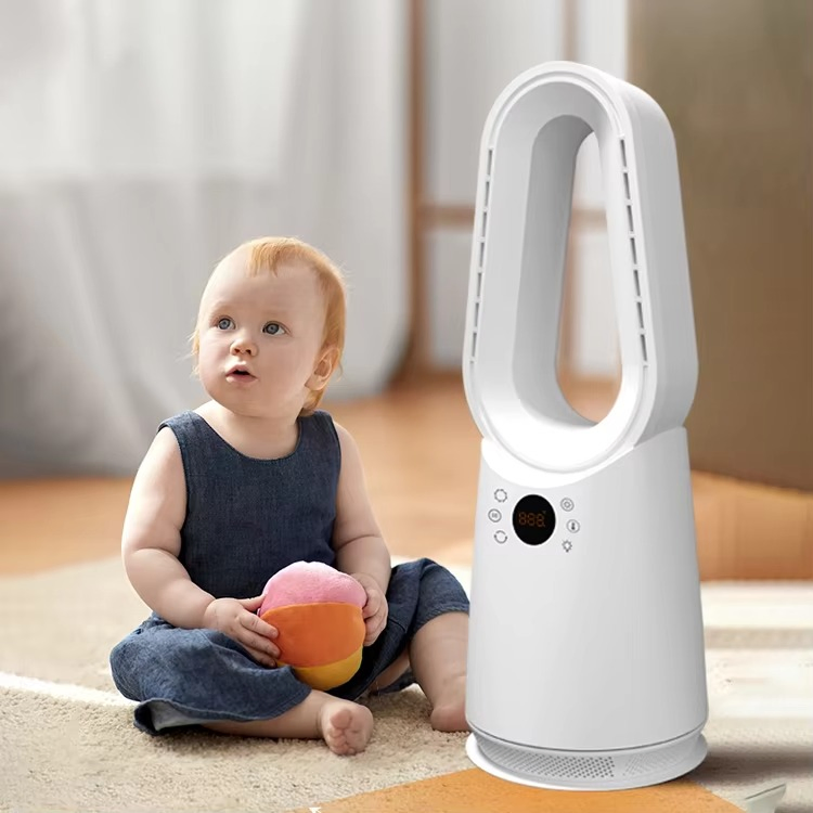 Безлопастная башенная вентилятор-очиститель воздуха с УФ-лампой