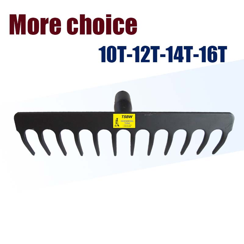 Agricultural Lawn Leaf Garden Farming Digging Tool Steel Rake Head