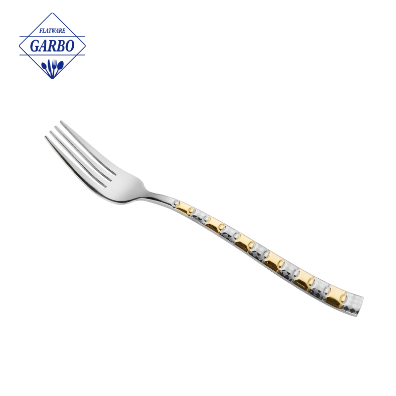 High Quality Mirror Polish PVD Golden Technology Customized Stainless Steel Fork