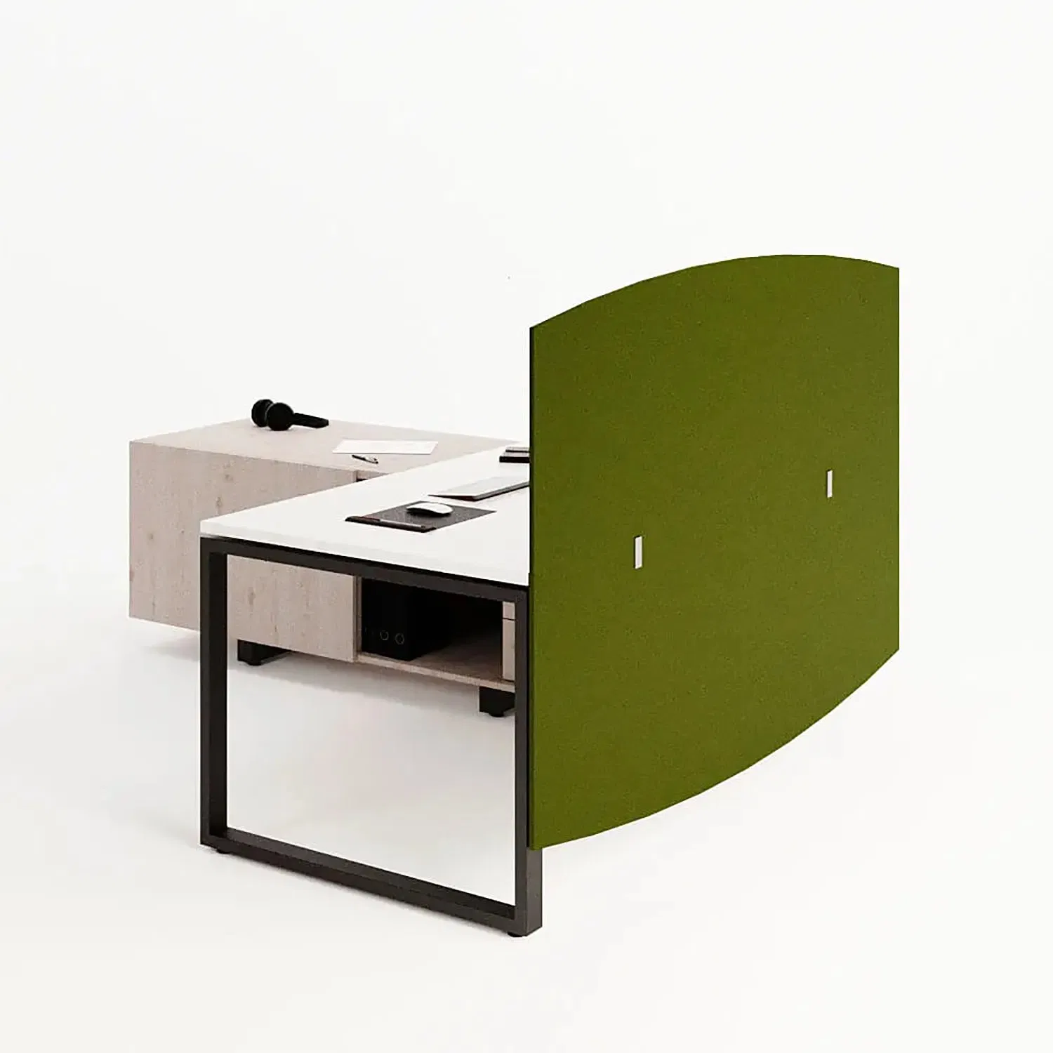 High Density 100% Polyester Pet Felt Acoustic Panel Soundproof Office Desk Divider Privacy Screen